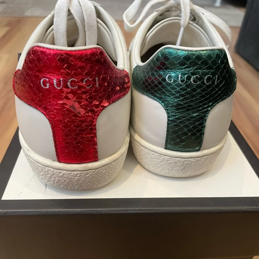Gucci leather sneakers with embellished arrow size 38 (US Size 7.5-8) - Picture 6 of 9